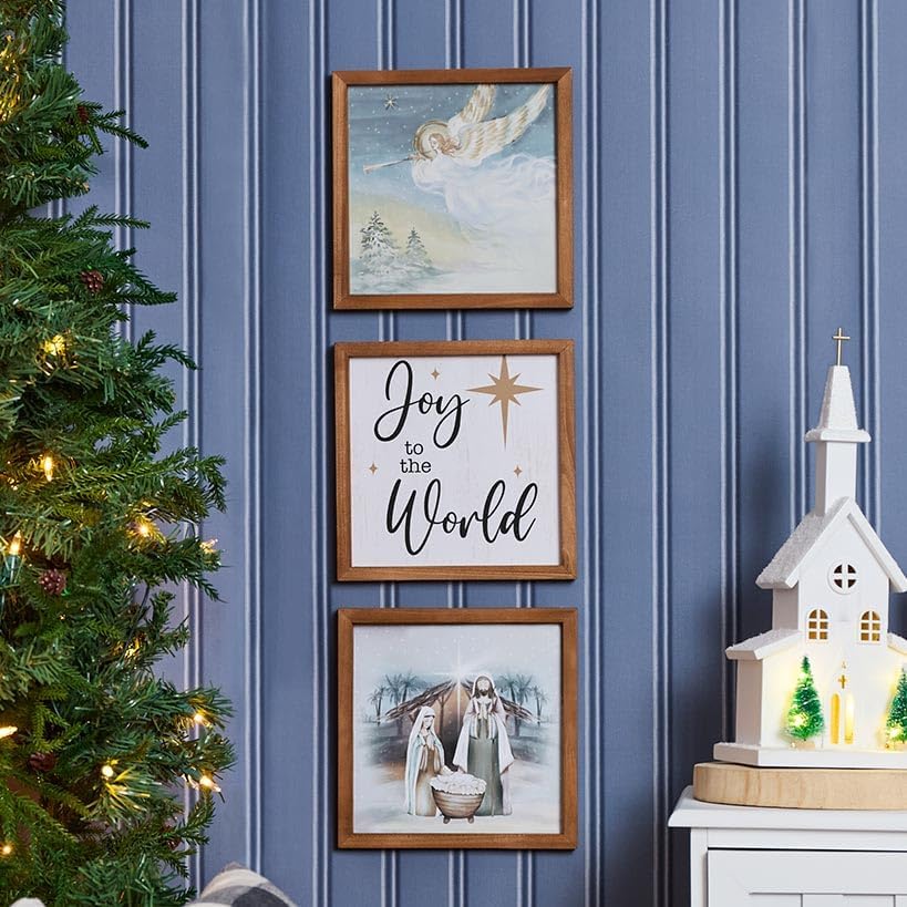The Lakeside Collection Wall Art Trio - Nativity
