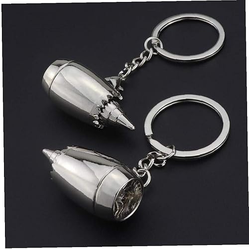 Miniatura 6 de Llavero de metal para decoración de motor de avión, llavero personalizado, regalo de negocios, llavero funcional múltiple, Estilo1, Patrón, simple
