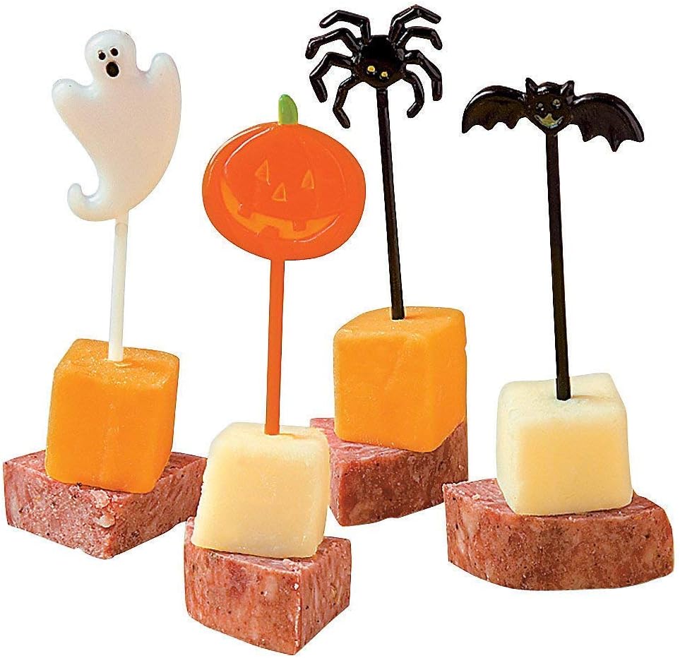 Fun Express 72 Plastic Halloween Picks FE: Kitchen & Dining