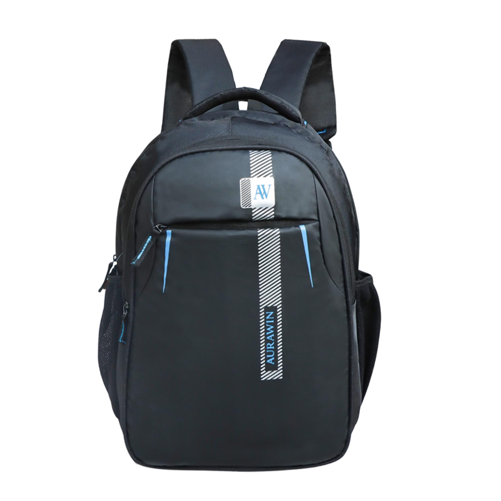 earlyhex AURAWIN Laptop Backpack for Men, Black with Blue Accents, 19 Inch, Padded Compartment with Multiple Pockets-picture-23