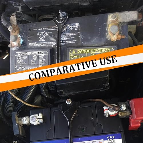 Miniatura 6 de 2 conectores de terminal de batería, terminal de cable de batería, conector de latón positivo y negativo con parte inferior de plástico, juego de