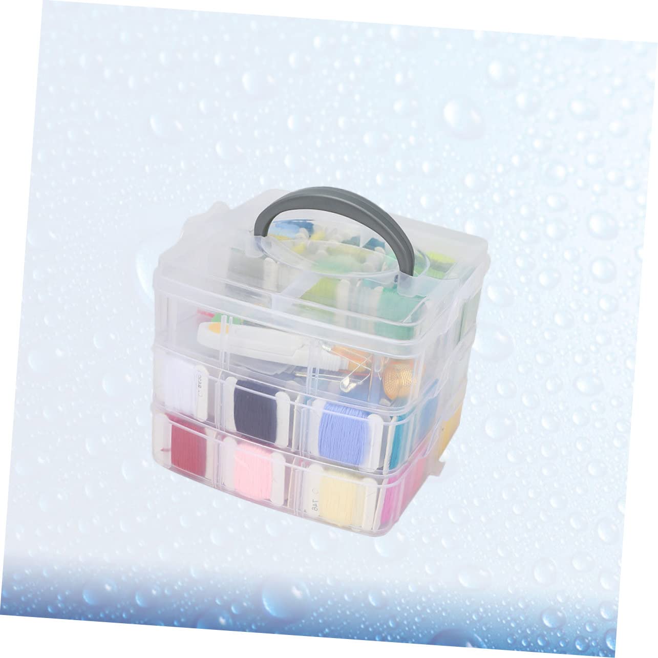 DECORNIJIA Kit Herramientas Bordado Tablero Bobinado Accesorios Caja Almacenamiento Punto De Cruz Mujeres Niñas