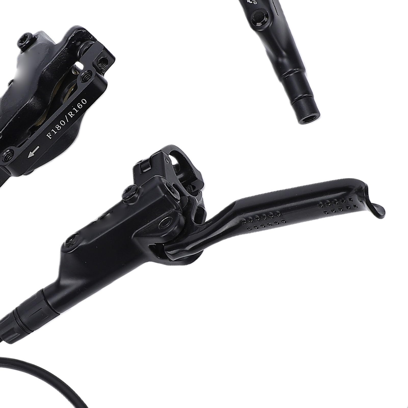XUMIUZIY Kit Freno Idraulico a Disco per Mountain Bike, 4 Pistoni, Rotori
