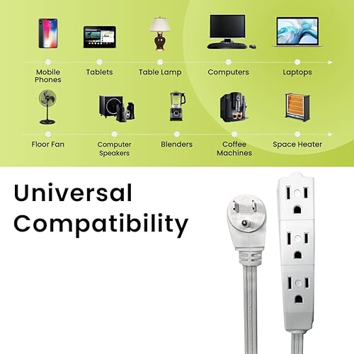 Miniatura 4 de Go Green Power GG-19615-2 - Cable de extensión para exteriores, 2 unidades, color blanco