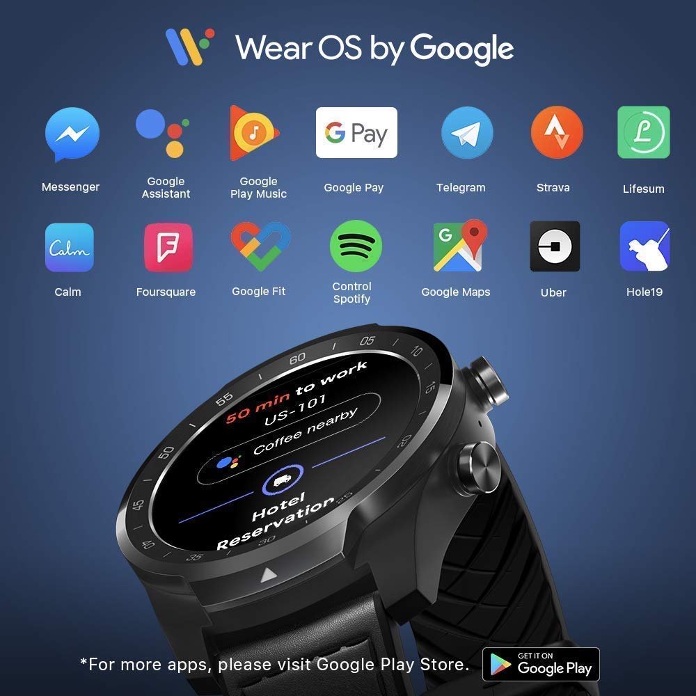 Ticwatch Dual Display Refurbished TicWatch Pro 512M Wear OS Smart