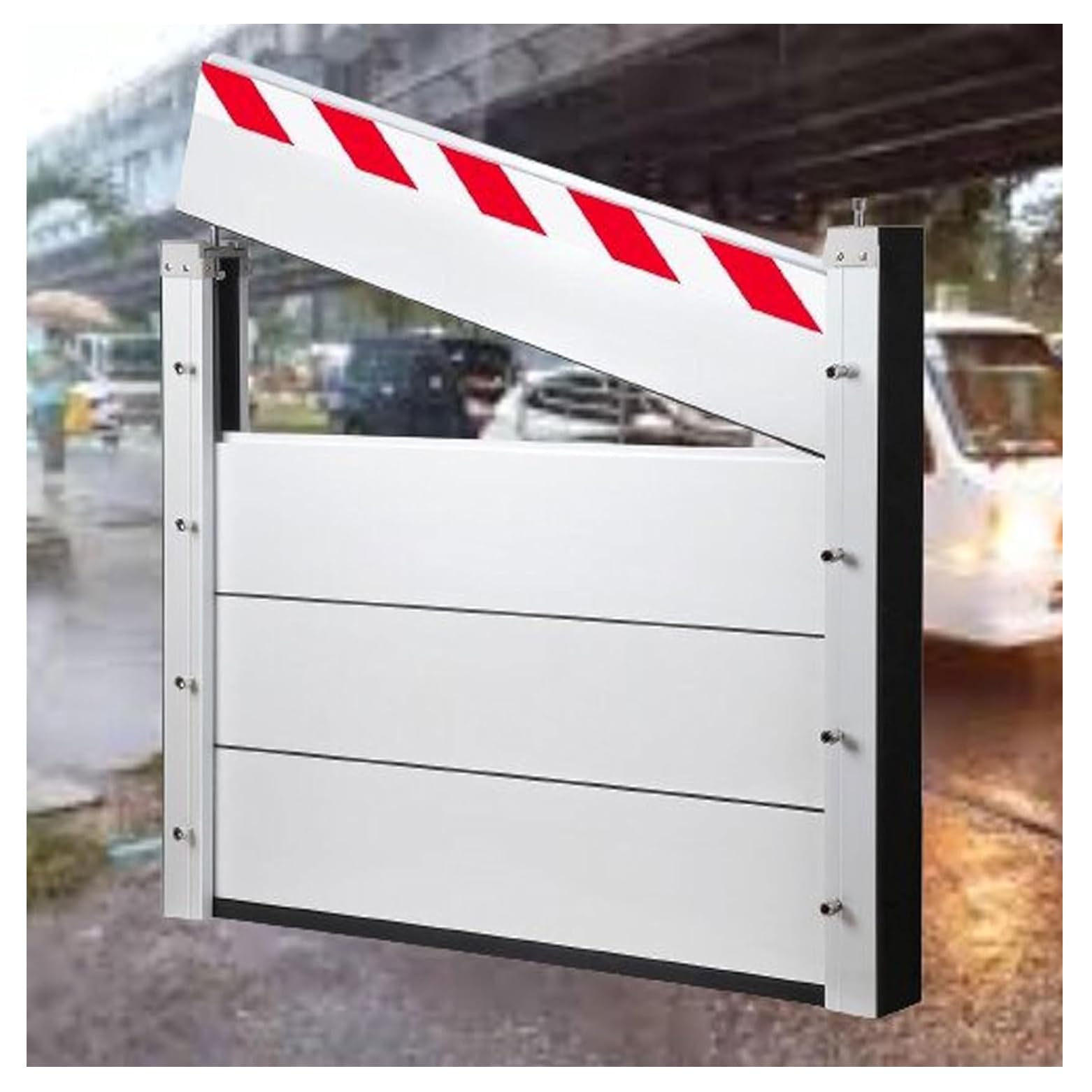 Barrière anti-inondation en aluminium pour portail de rue et garage de maison