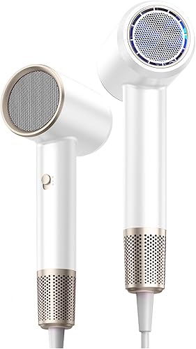 Secadores de pelo para mujeres y hombres  Secador de pelo con difusor, secador de pelo iónico Ceramic Tec, 1200W ligero de viaje, secador de pelo