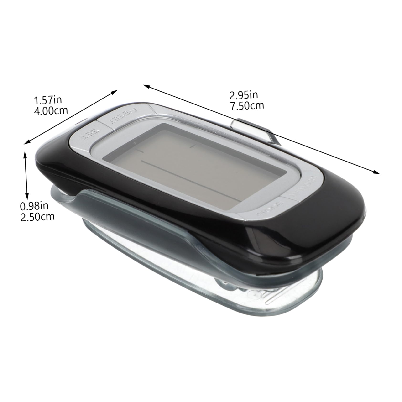 SUPVOX podomètre 3D Marcher Compteur de Pas activité avec Pince Suivi des Pas pour podomètre Simple de Poche numérique passomètre Multifonctionnel passomètre 3D Abdos