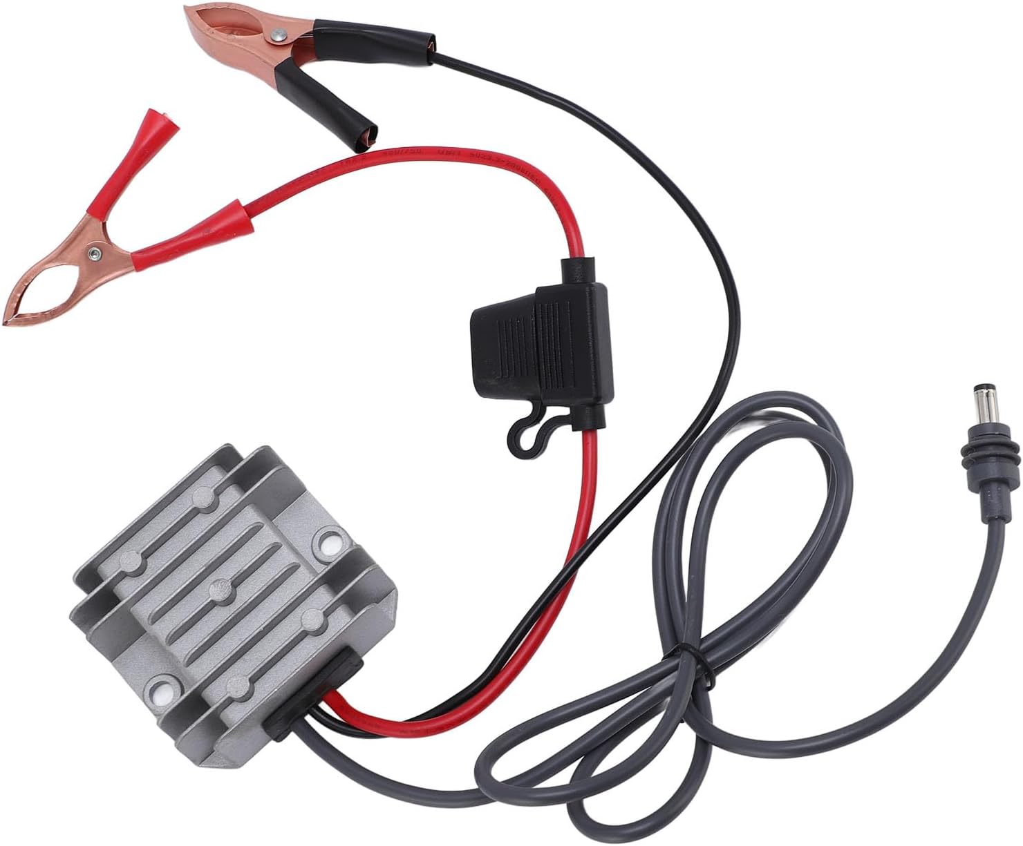 VINGVO Satellite Power Converter, 12V 24V to 30V 3.5A Step Up Converter for Mini with Alligator, Extension Cable Internet Kit Stable Output for RV Outdoor Use