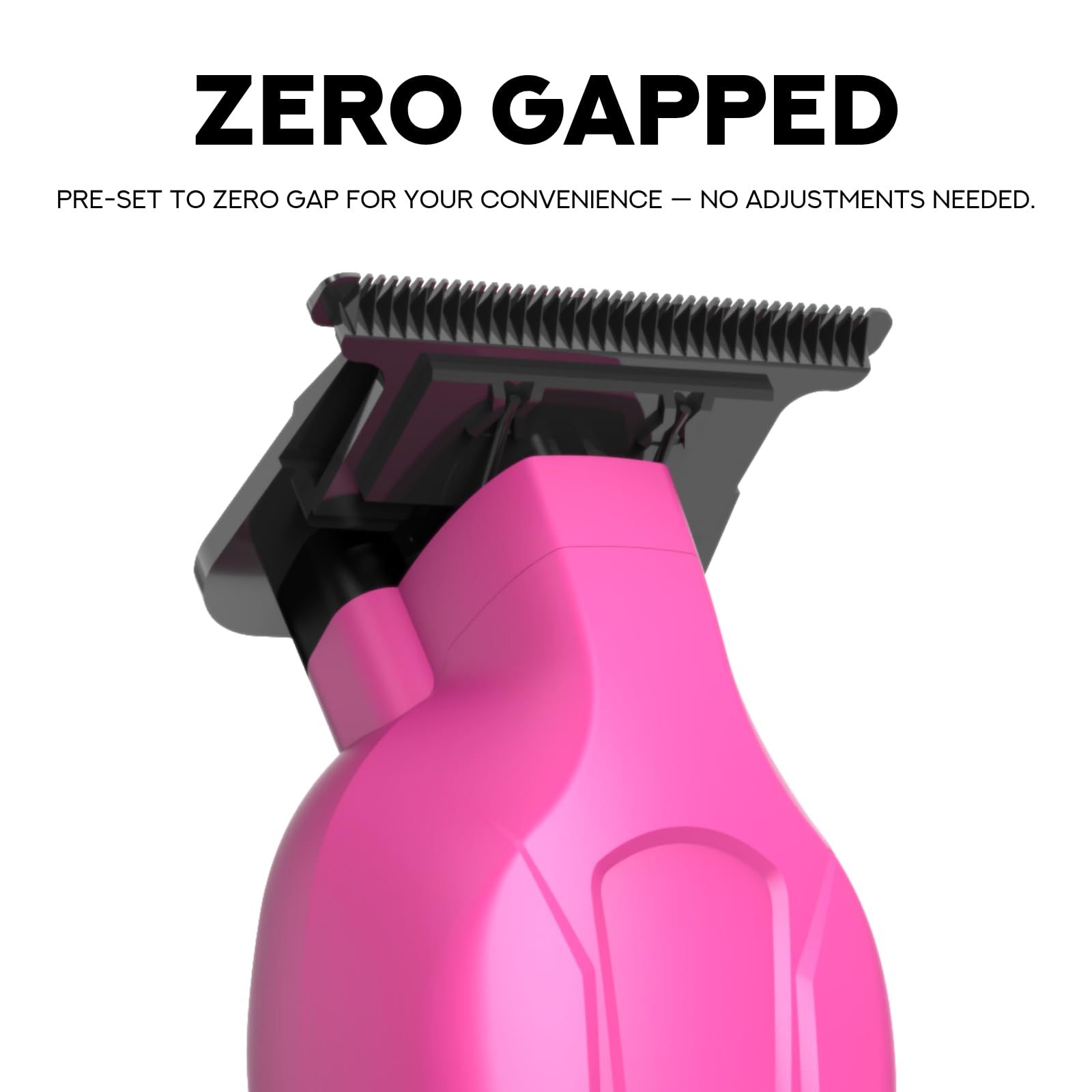 Supreme Trimmer Product Image Vader Trimmer & Crunch Foil Shaver Barber Haircutting Kit | Professionale DLC T-Blade Trimmer Barba ST3778 & STF602 Impermeabile IPX6 Rasoio Set | Rosa