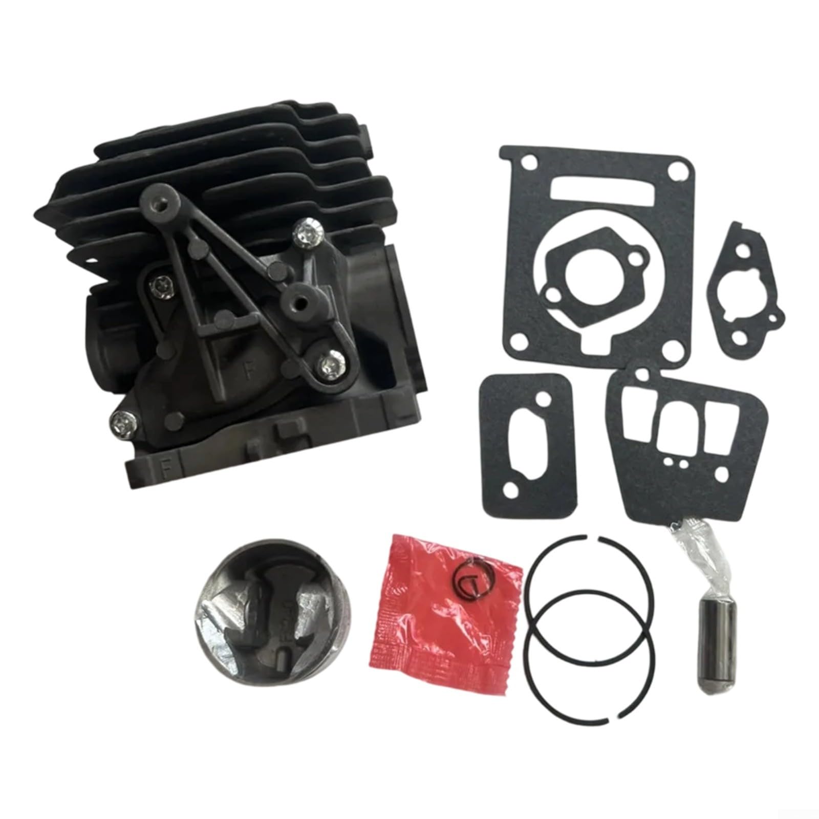 Cilindro da 40 mm con anello del pistone per tosaerba serie FS460, in metallo/plastica, ricambio per modello FS460R, FS460C, FS460RC – Struttura compatta per una manutenzione efficiente in giardino