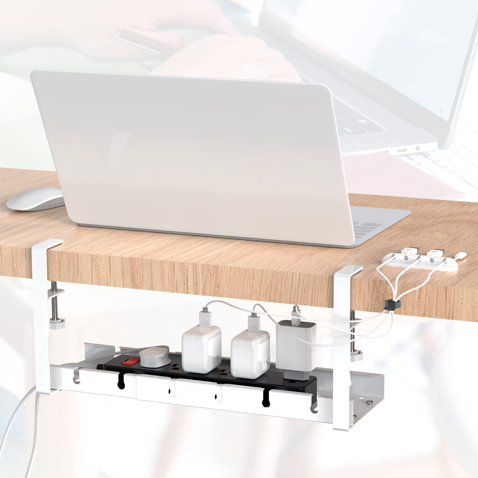 Amazon.co.jp: ケーブルトレー 伸縮式 デスク下 ケーブルトレー デスク