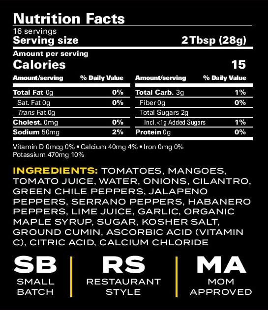 Salsa Picante Mango Habanero Sixth Day Snacks - 16 oz miniatura 3