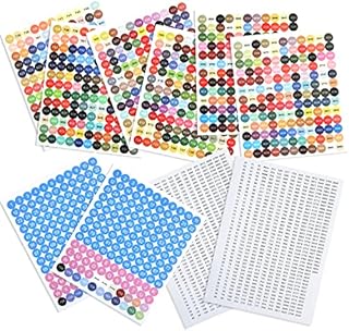 NINVVS 8 pcs Color Number Stickers, with 2 pcs Black and White Number Stickers, Color Number Sticker Set, 447 Colors of Diamond Drawing Cards, Art kit, Used for Diamond Painting, etc.