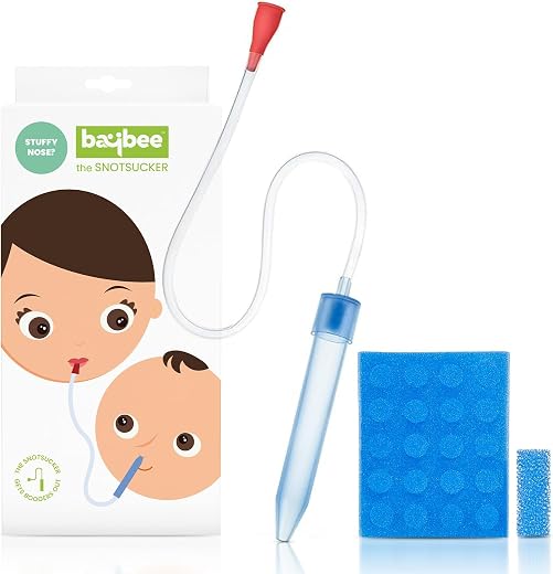 Baybee Baby Nose Cleaner for New Born Babies Kids with 20+4 Replacement Hygiene Filters | 100% Safe Clean Infant Baby Nasal Cleaner | Nasal Aspirator for New Born Baby Kids (Nasal Aspirator)