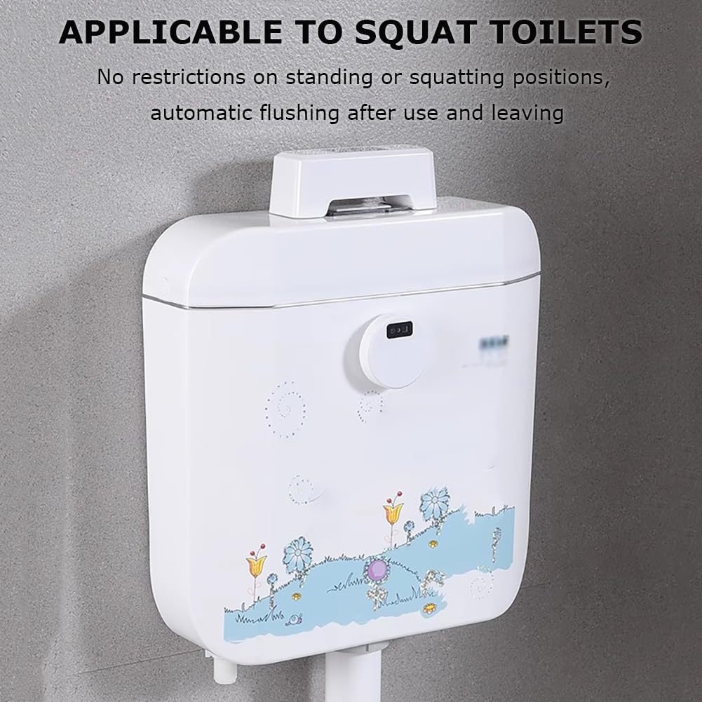 Flusher Automático De Inodoro, Kit De Descarga De Inodoro del Sensor Infrarrojo, Botón De Al RAS del Inodoro Inteligente, Sensor De Infrarrojos Externos.,Style a