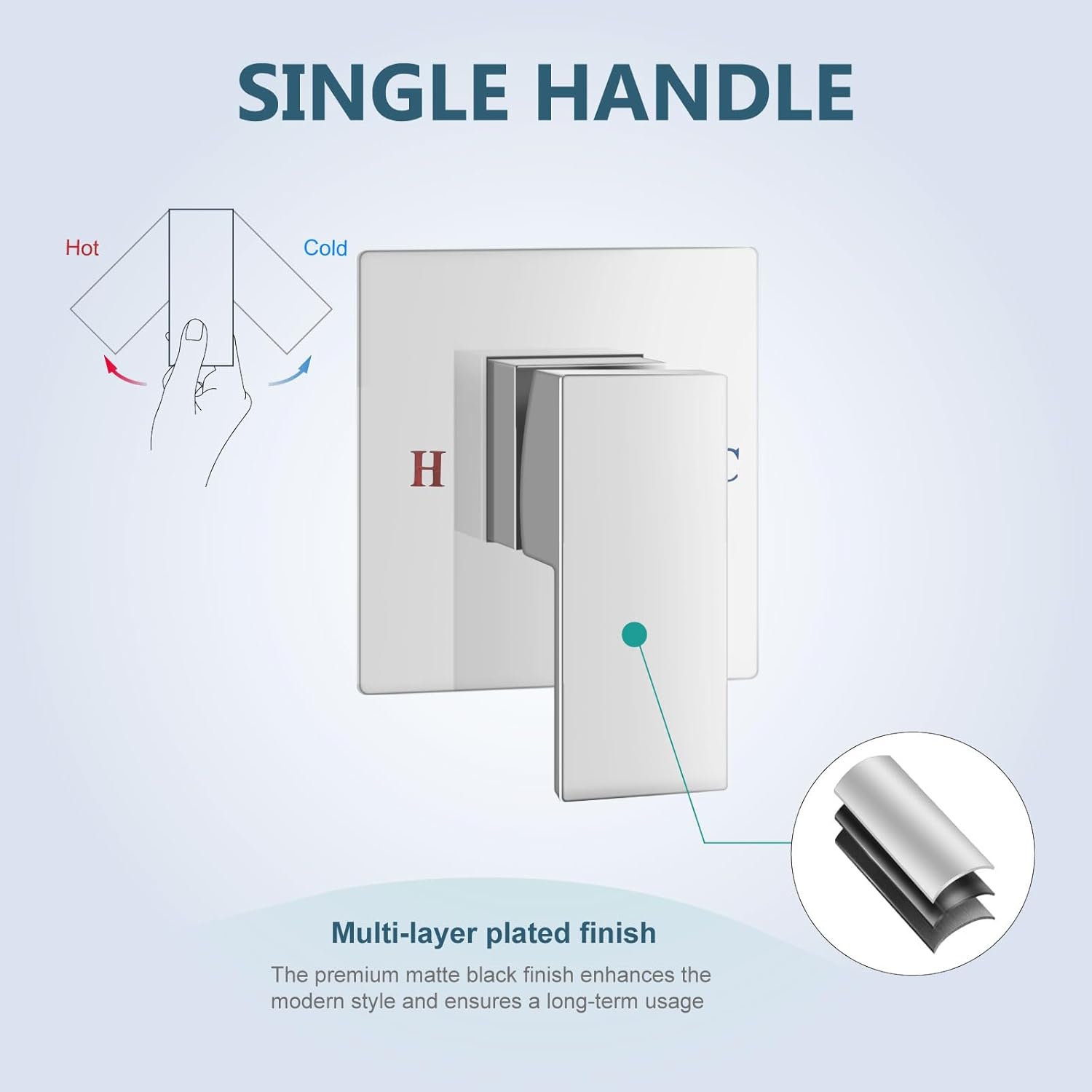 Aolemi Wall Mount Bathroom Faucet Wall Mounted Bathtub Faucet Single Handle Tub Filler with Rotating Spout Brass Rough-in Valve Included,Polish Chrome