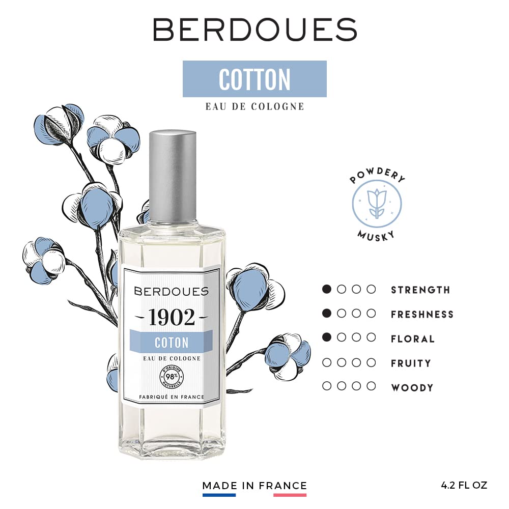 Amazon.com : Berdoues 1902 Cotton Eau de Cologne | Clean, Fresh