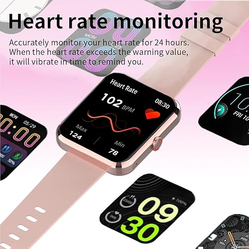 Miniatura 2 de TAIHOM ELECTRIC Reloj inteligente Smartwatch con pantalla grande de 1.85 pulgadas, pantalla de bloqueo de contraseña de música y llamada de fitness,