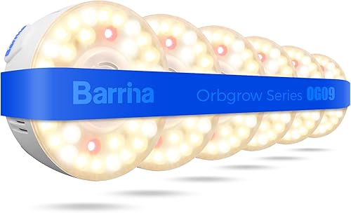 Miniatura 69 de Barrina Orbgrow OG09 Puck - Luz LED de cultivo con LED rojos de 660 nm, 18 W (2 x 9 W, equivalente a 270 vatios), luces de plantas para plantas