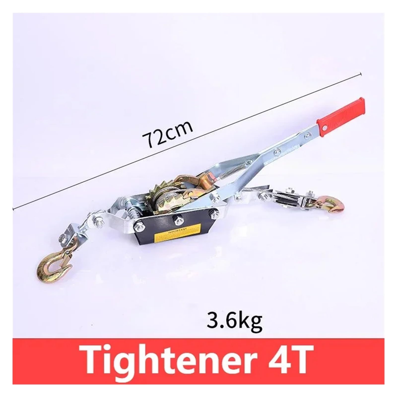 4T 2m Drahtseil Manueller Spanner Ratsche Doppelhaken Windenverschluss Seil Seilspanner for Autofracht
