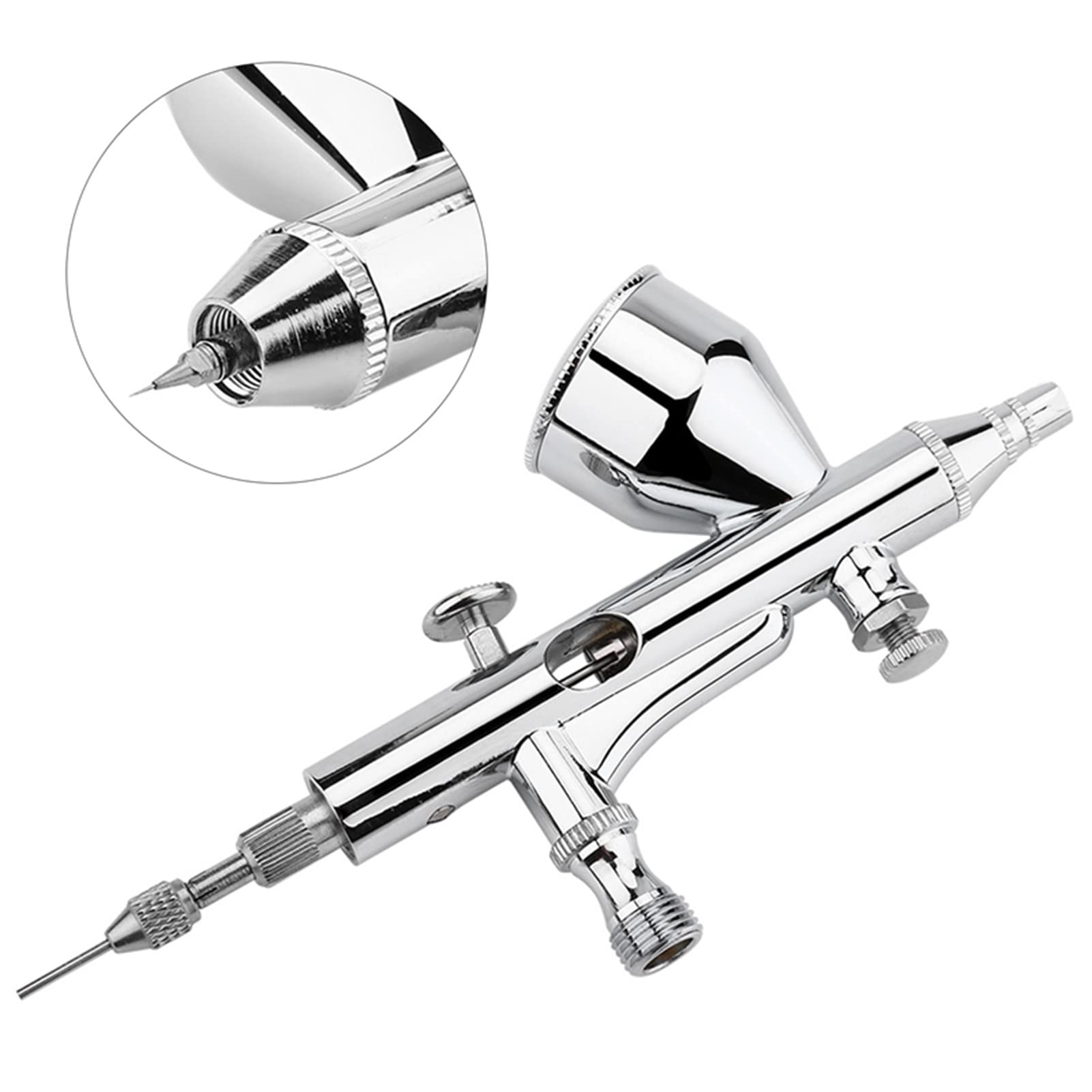 Kit Aerografo, 180K, Set Aerografo per Belle Arti, Compressore d'aria, Pistola a Spruzzo per Pittura Artistica, Opere d'artigianato, Vernice Automobilistica e miniature.