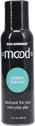 Doc Johnson Mood - Lubricante a base de agua para tu juego diario, seguro para usar con todos los condones y juguetes, 2 onzas líquidas (2.0 fl oz)