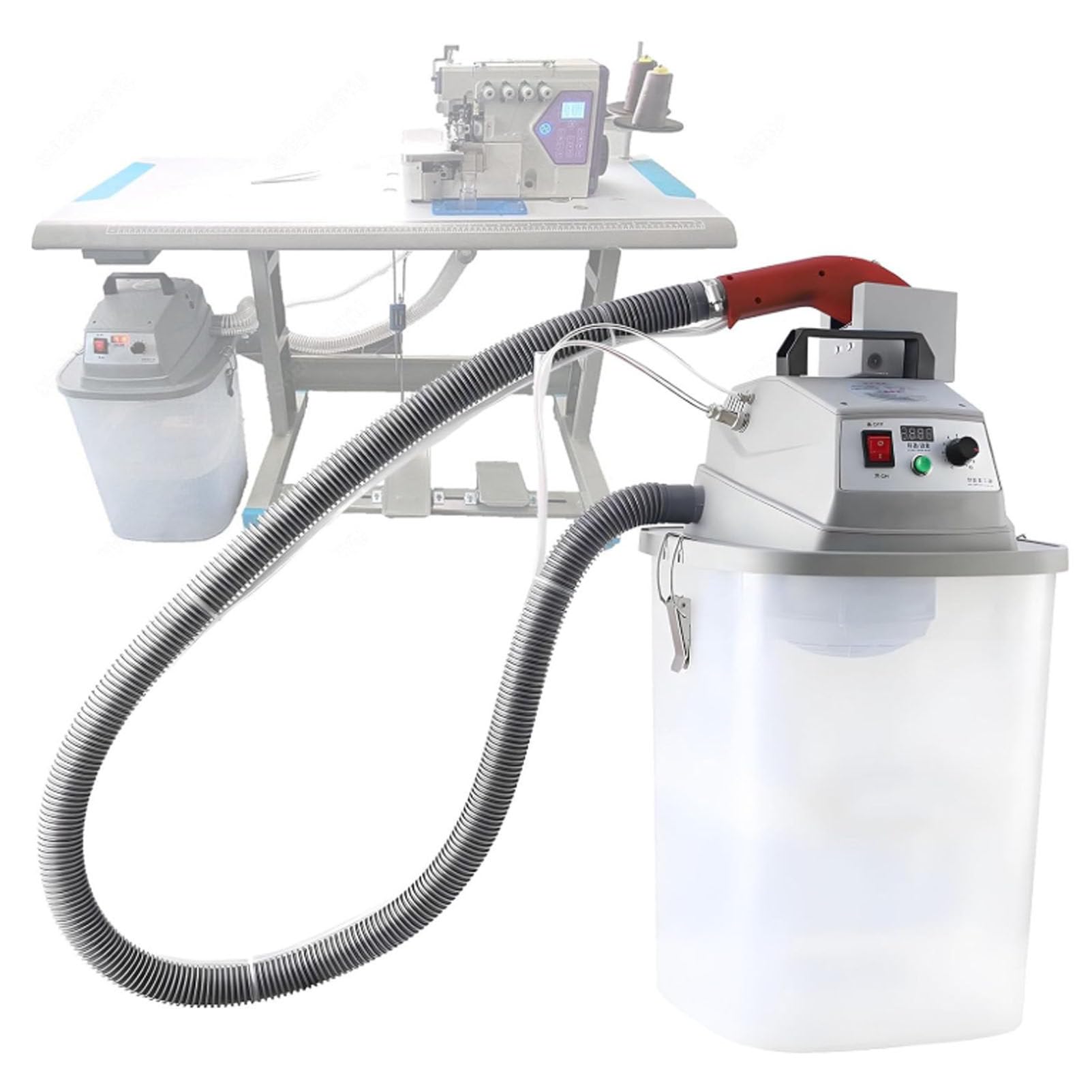 Oiyekntd Fabric Thread Trimmer, Electric Brushless Thread Trimmer, for Various Fabrics Like Clothing, Embroidery, Shoes and Bags, 30L Storage Bucket
