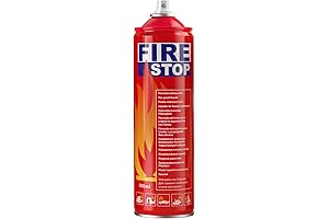 Fire Extinguisher with High Power Extinguishing Aerosol Spray - 8-in-1 Fire Protection...