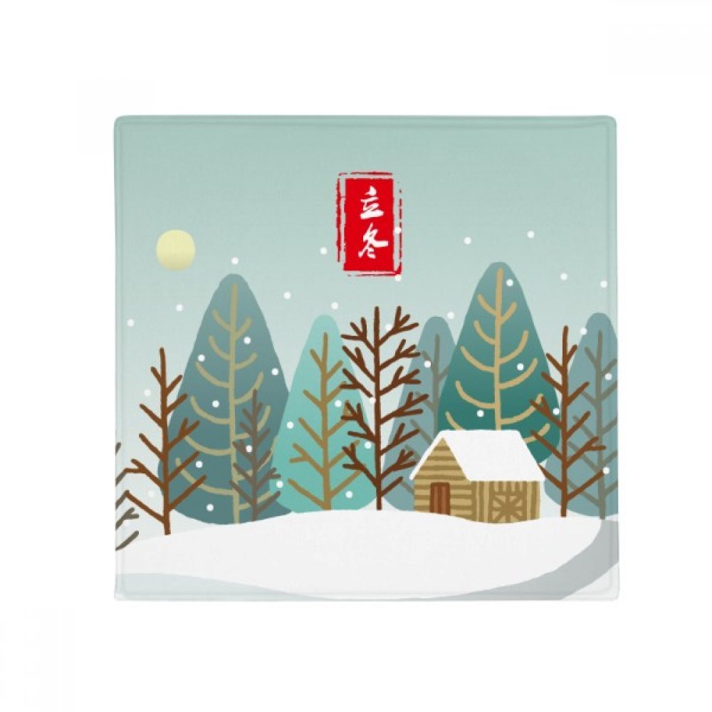 Tapis de sol l'hiver pour animaux déco circulaire salon cuisine entrée étanche 60cm