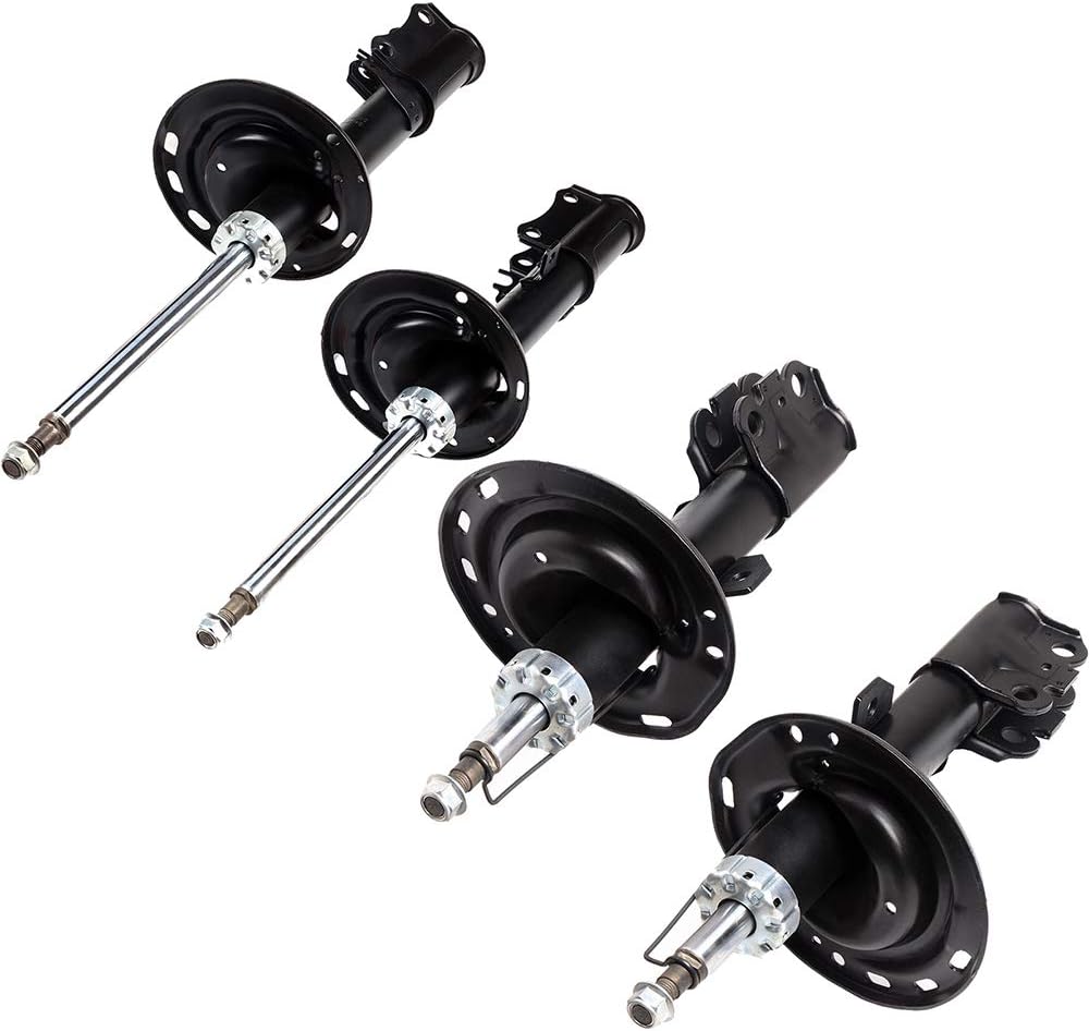 Struts Abrillvt Shock Absorbers for Lexus ES330 2004 2005 2006 | for Toyota Camry 2004 2005 2006 | for Toyota Solara 2004 2005 2006 with 334389 72208 334388 334386 72206 Auto Shocks - Front Rear
