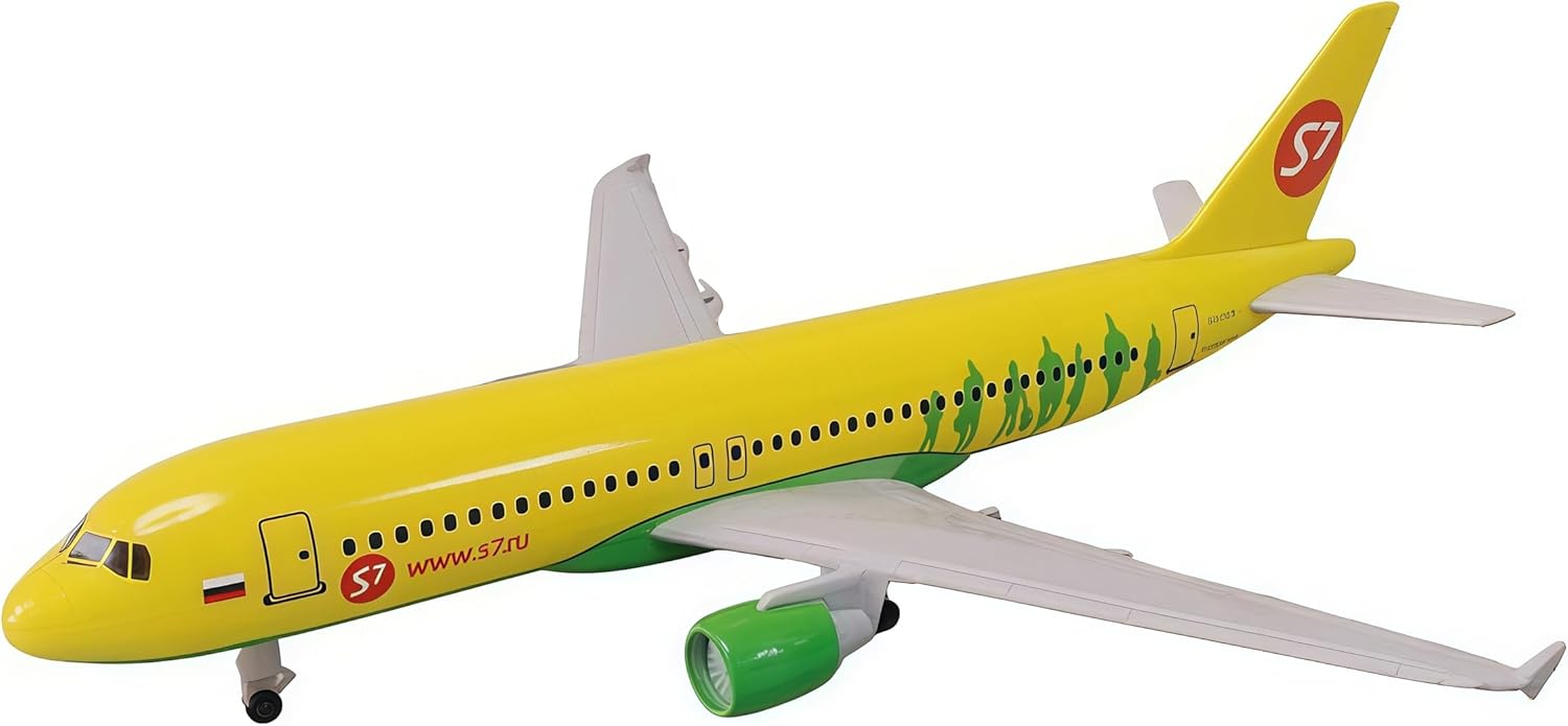 20cm Diecast S7 A320 1:300 Alloy Airplane Model Desk Display Collectible for Aviation Fan