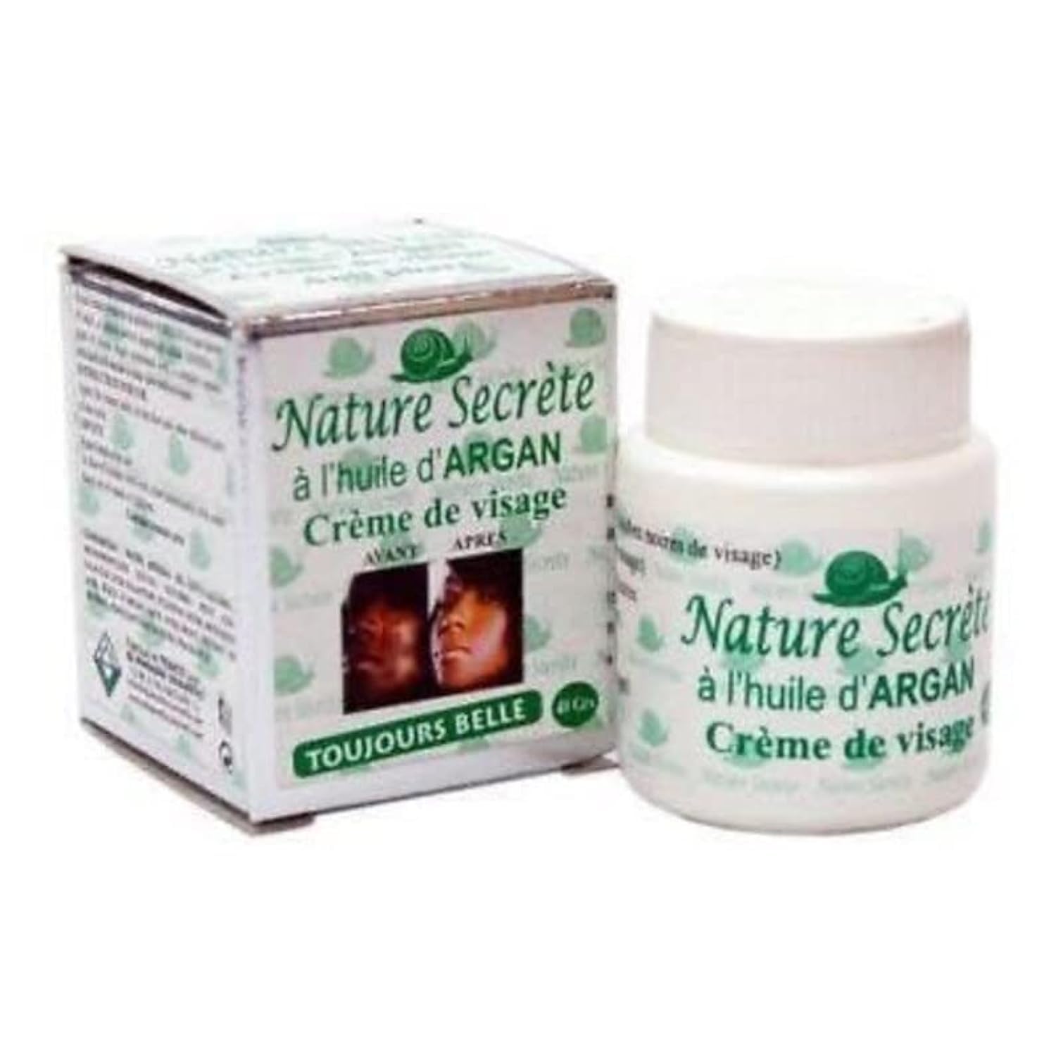NATURE SECRET FACE CREAM with ARGAN OIL 40g and Large Soap