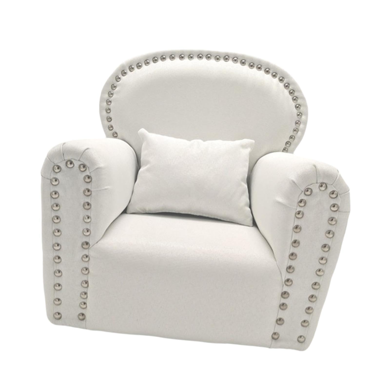 Wunderschönes Mini Sofa als Requisite für Babyfotografie –,Weiß | Styling Lösung für Neugeborenenfotos und einzigartige Feierlichkeiten – ideales Deko für Babypartys und Geburten