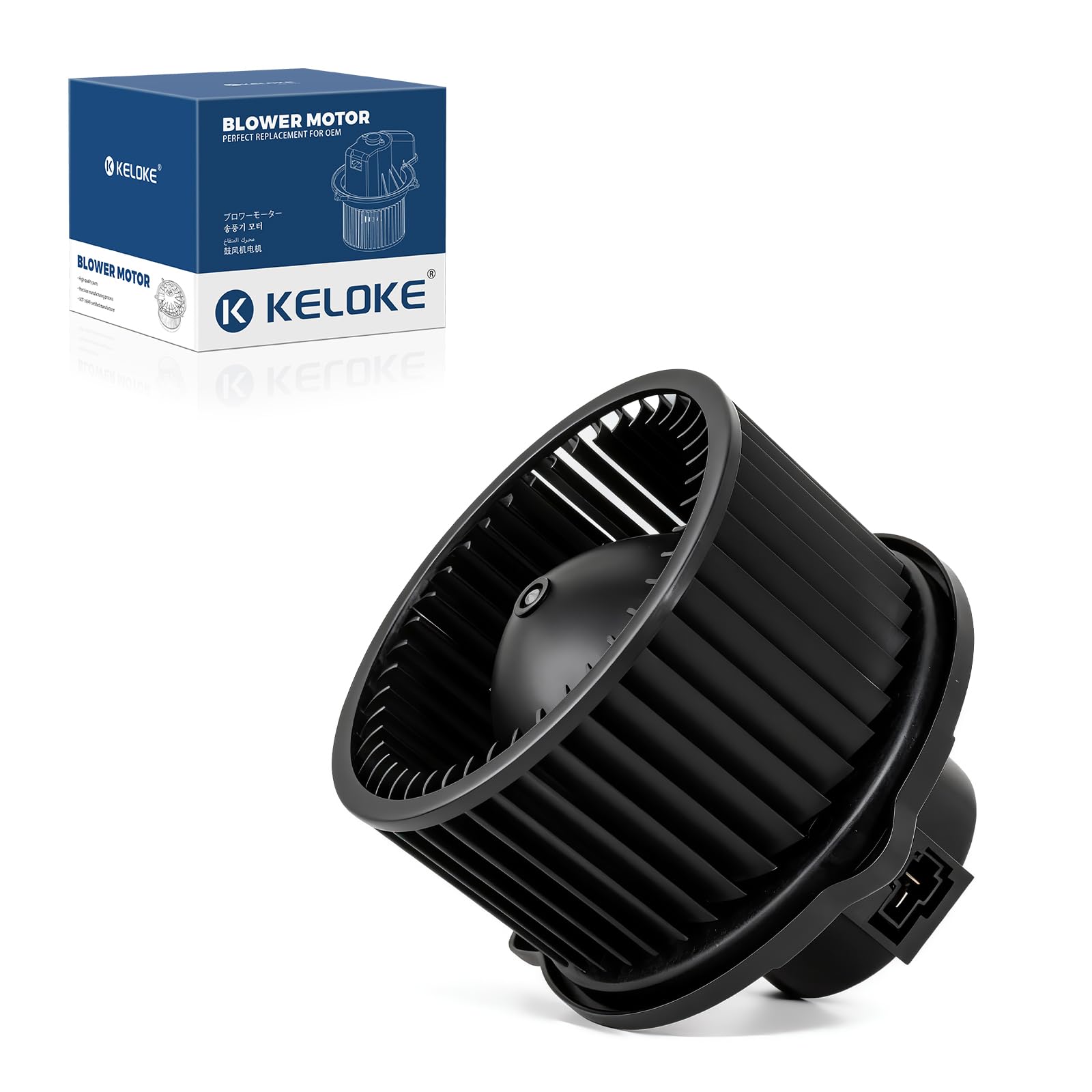 KELOKE Front HVAC Heater Blower Motor Fan Fits for Hyundai &amp; Kia | Azera 12-17, Elantra 11-16, Equus 14-16, Sonata 11-15 &amp; Cadenza/Forte Koup 14-16, Forte/Forte5 14-18, Optima 12-16, 700259