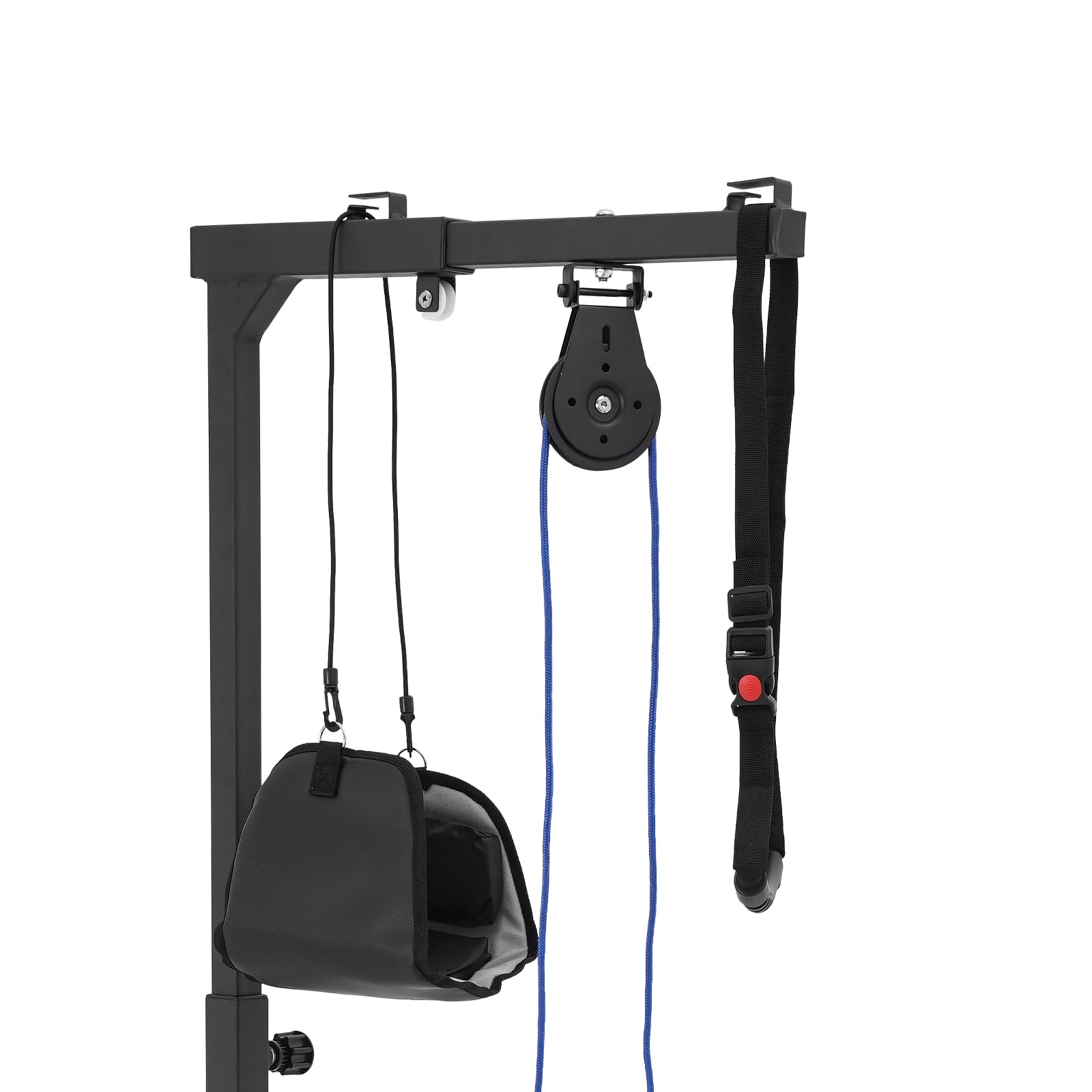 Redresseur de lit avec hauteur réglable 9 niveaux, potence de lit avec poignée triangulaire, aide au redressement, cou cervical, potence de lit autoportante mobile avec étirement de cou