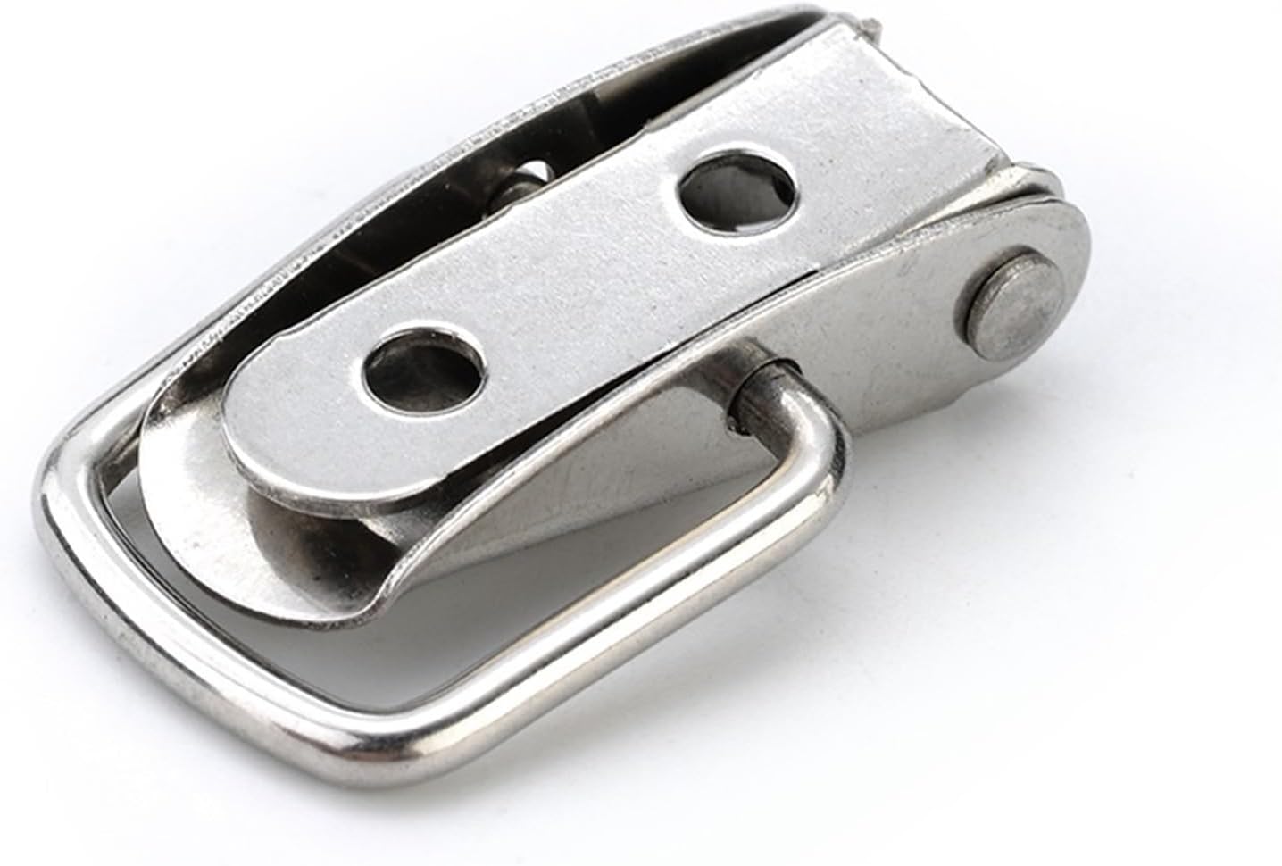 J107 Hardware Cabinet Boxes Spring Loaded Latch Catch Toggle Hasp 46 * 21 Mild Steel 1Pcs