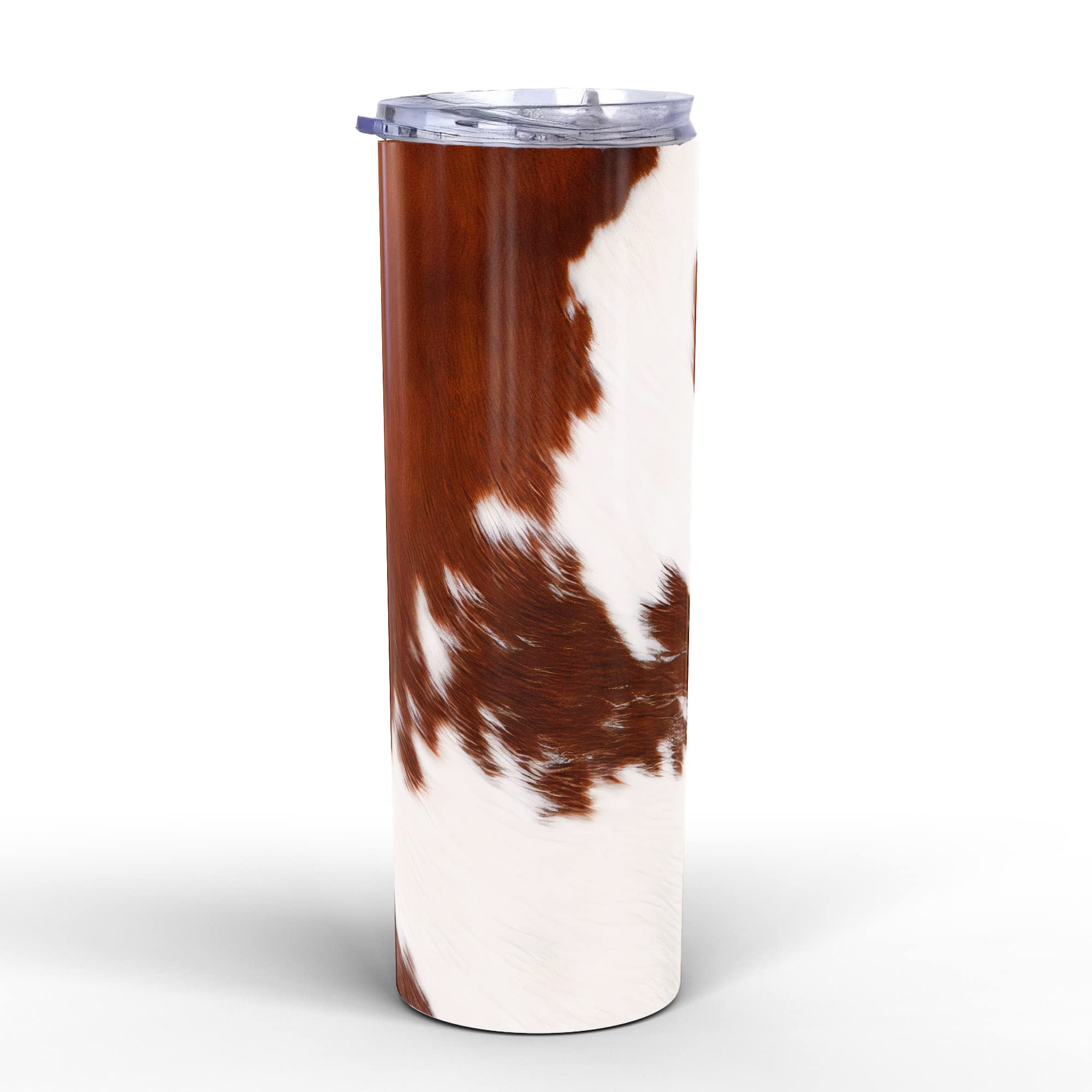 Cow Tumbler for Women, Cow Gifts for Cow Lovers, Cow Print Tumbler, Cow Cup Stainless Steel with Lid Skinny Tumbler 20Oz, Love Cows Print Cups Birthday Christmas Cow Gifts For Women