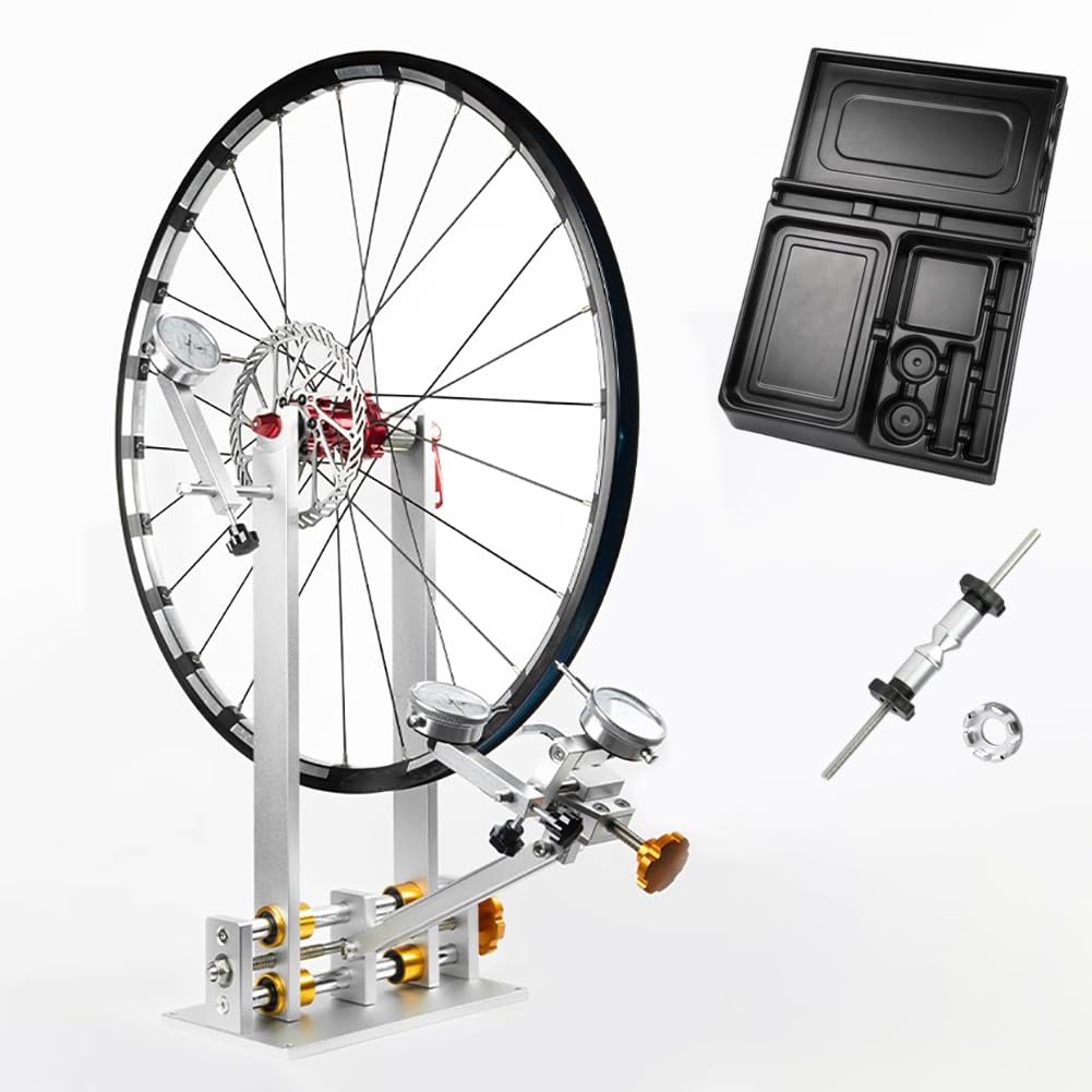 Soporte Plegable para Reparación De Ruedas De Bicicleta, Plataforma De Mantenimiento Y Corrección De Ruedas De Bicicleta De 10 A 29 Pulgadas