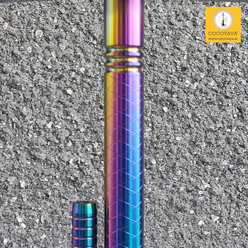 Image of COCOYAYA Prince Series Vasco Hookah Rainbow (Transparent Base) with Bag