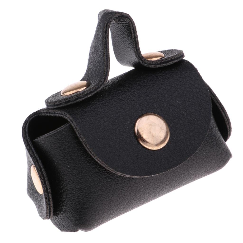 MERISHOPP 1/6 Doll PU Leather Handbag Bag Satchel Tote Purse for BJD Doll Accs Black-picture-22