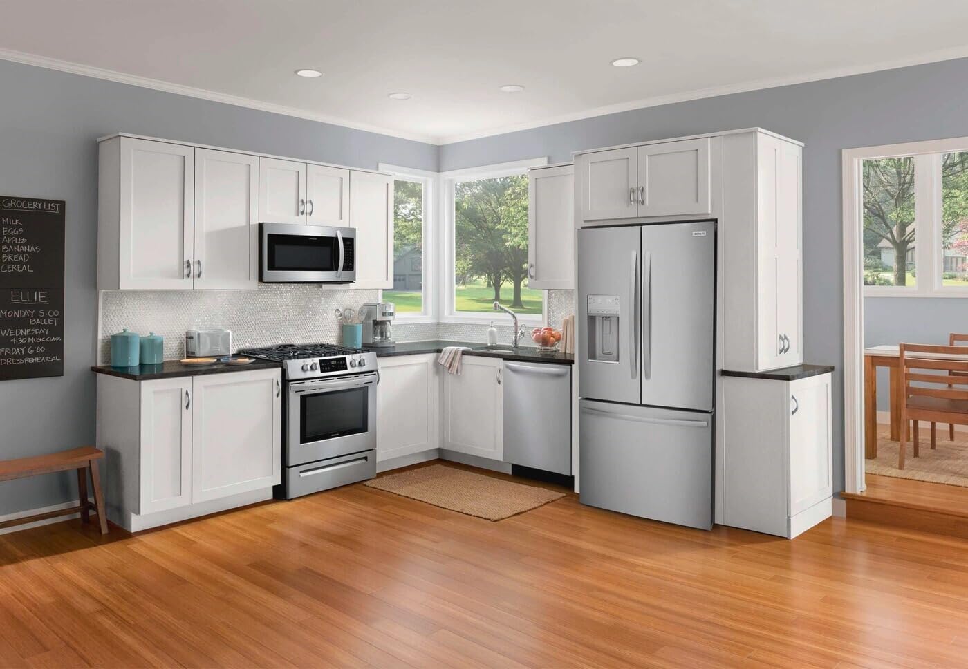 Frigidaire FRFS2823A 36 Inch Wide 27.8 Cu. Ft. French Door Refrigerator with External Ice and Water Dispenser - Stainless Steel