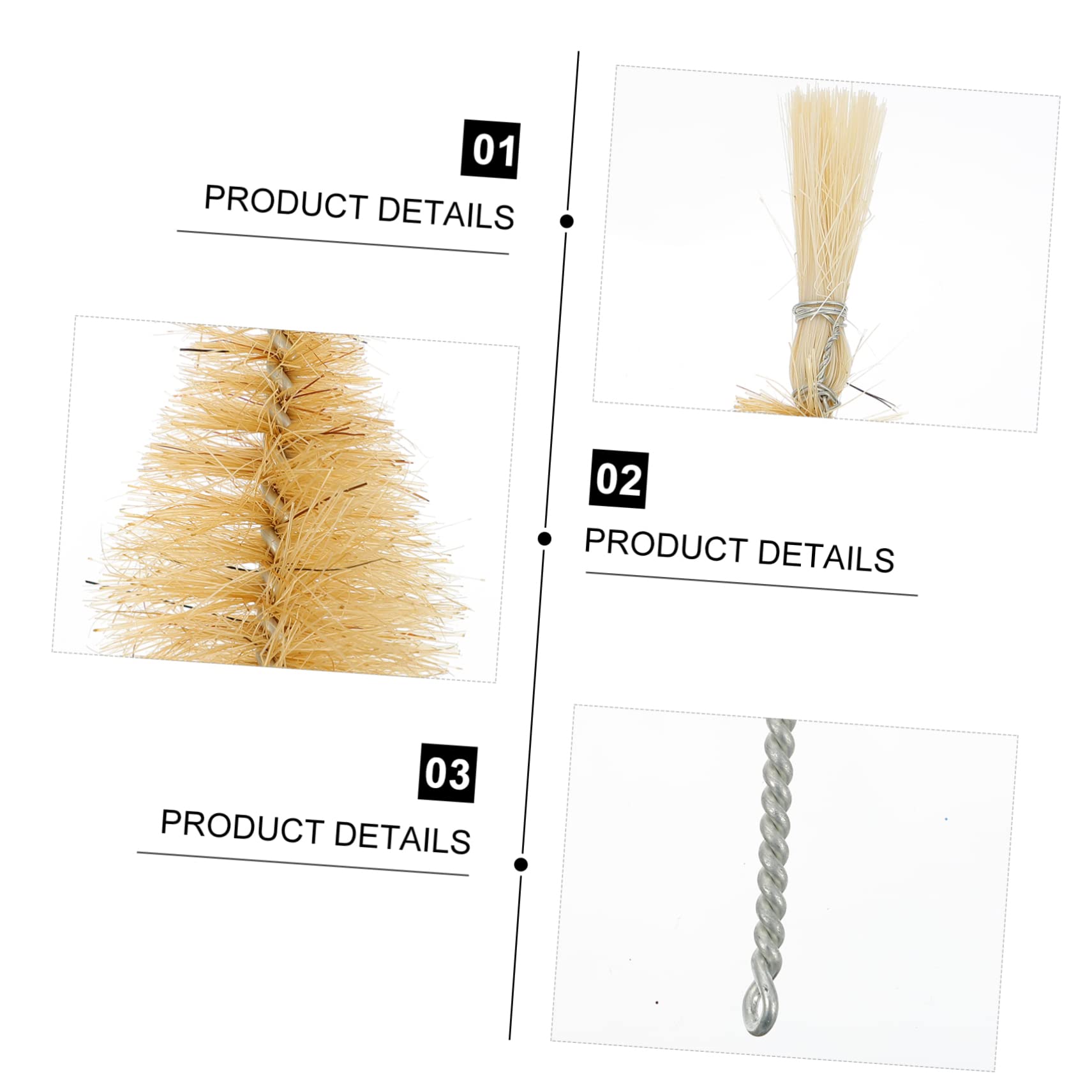 minkissy 2pcs Laboratory Cleaning Brush Lab Tube Brushes Cup Cleaning Brush Water Bottle Cleaning Brush Bottle Washer Brush Sippy Cup Brush Bottle Scrubbing Brush Pipeline Iron Beaker Brush