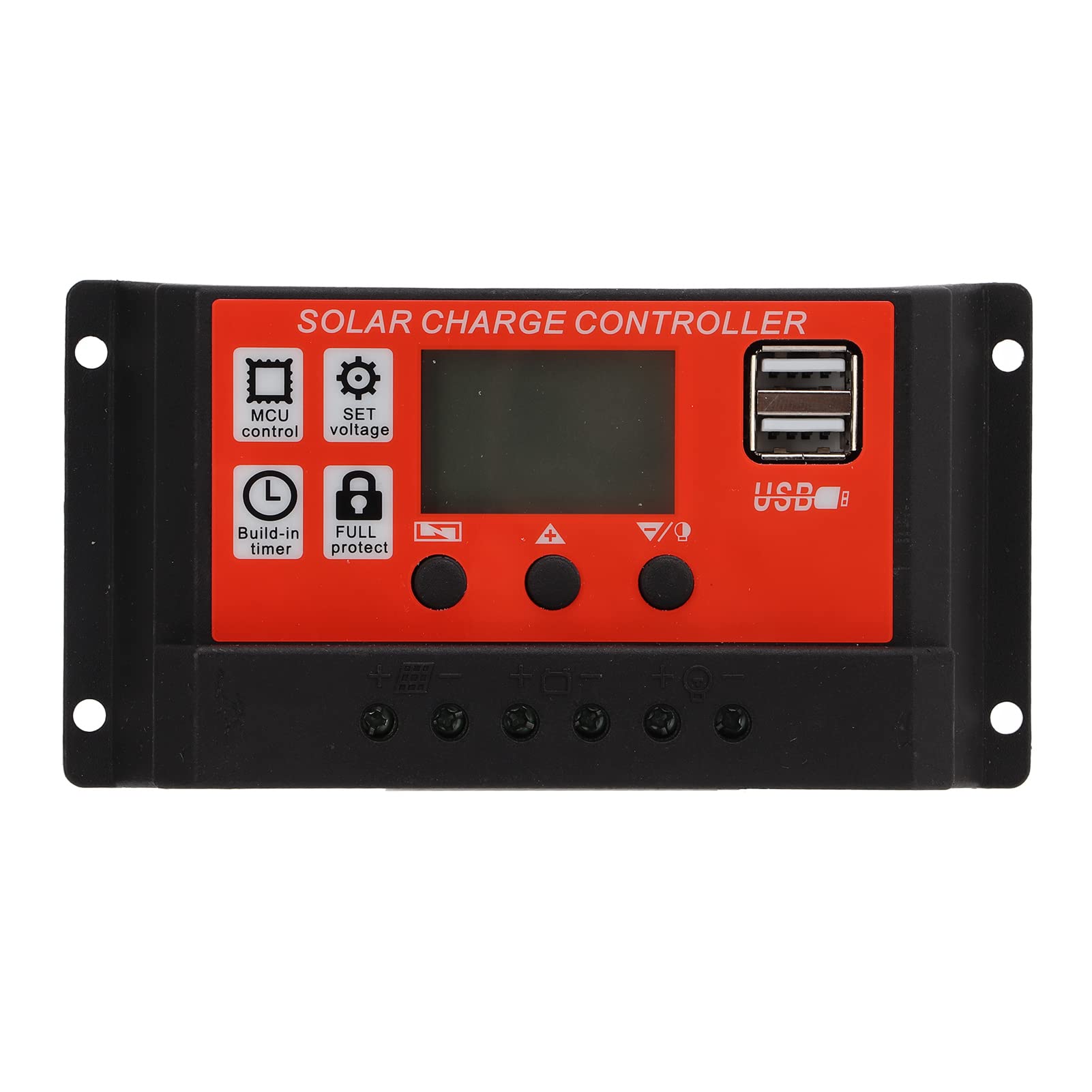 NIMMZ COLLECTION Solar Panel Controller, PWM Solar Charge Controller LCD Display 12V/24V for Business for Home for Industry(#4)-image-36