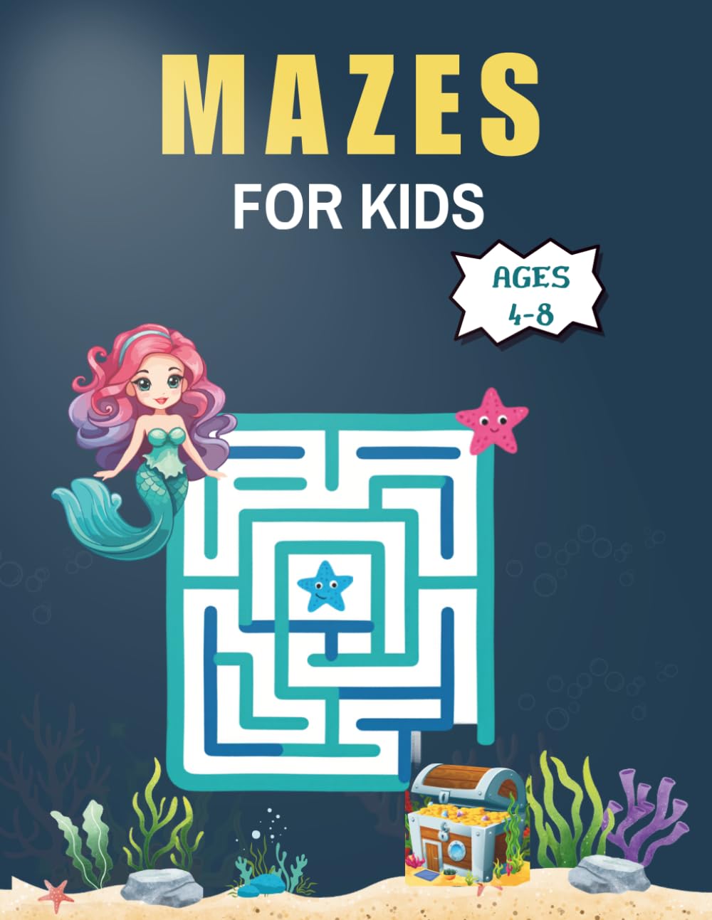 Mazes for Kids Ages 4-8: Fun Activity Puzzle Book for Kids