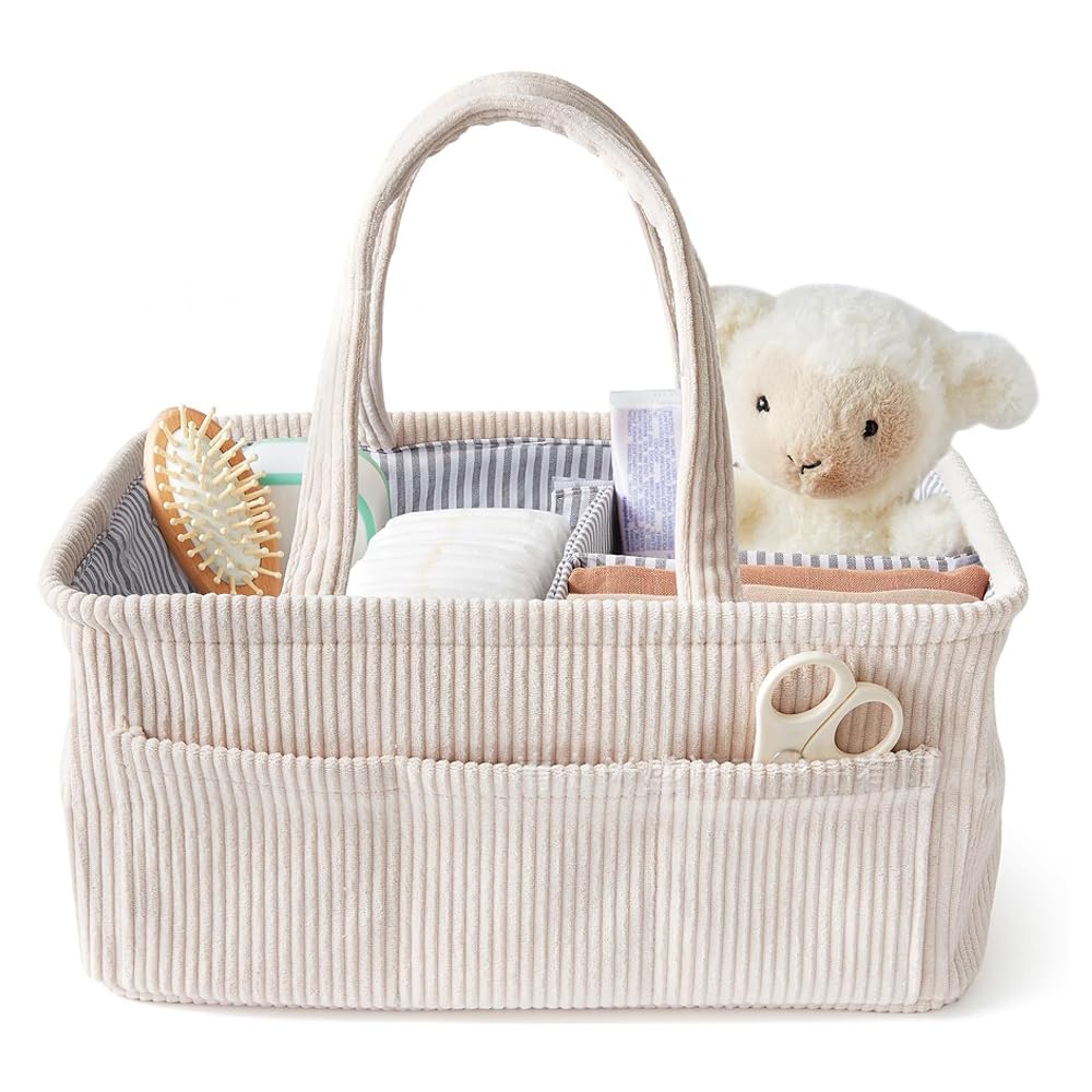 MCHERRY Diaper Caddy, Diaper Organizer or Storage, Portable Nursery Storage and Car Organizer, A Baby Gift Registry - Image 3
