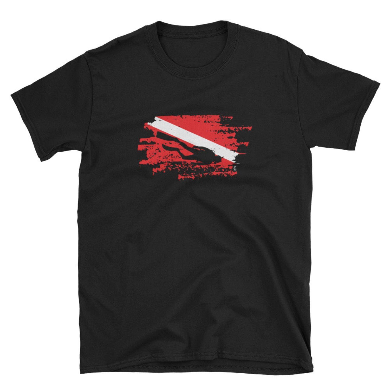 GenericDiver Down Flag Scuba Diving Underwater Surfer Shirt Tshirt Tee T Shirt