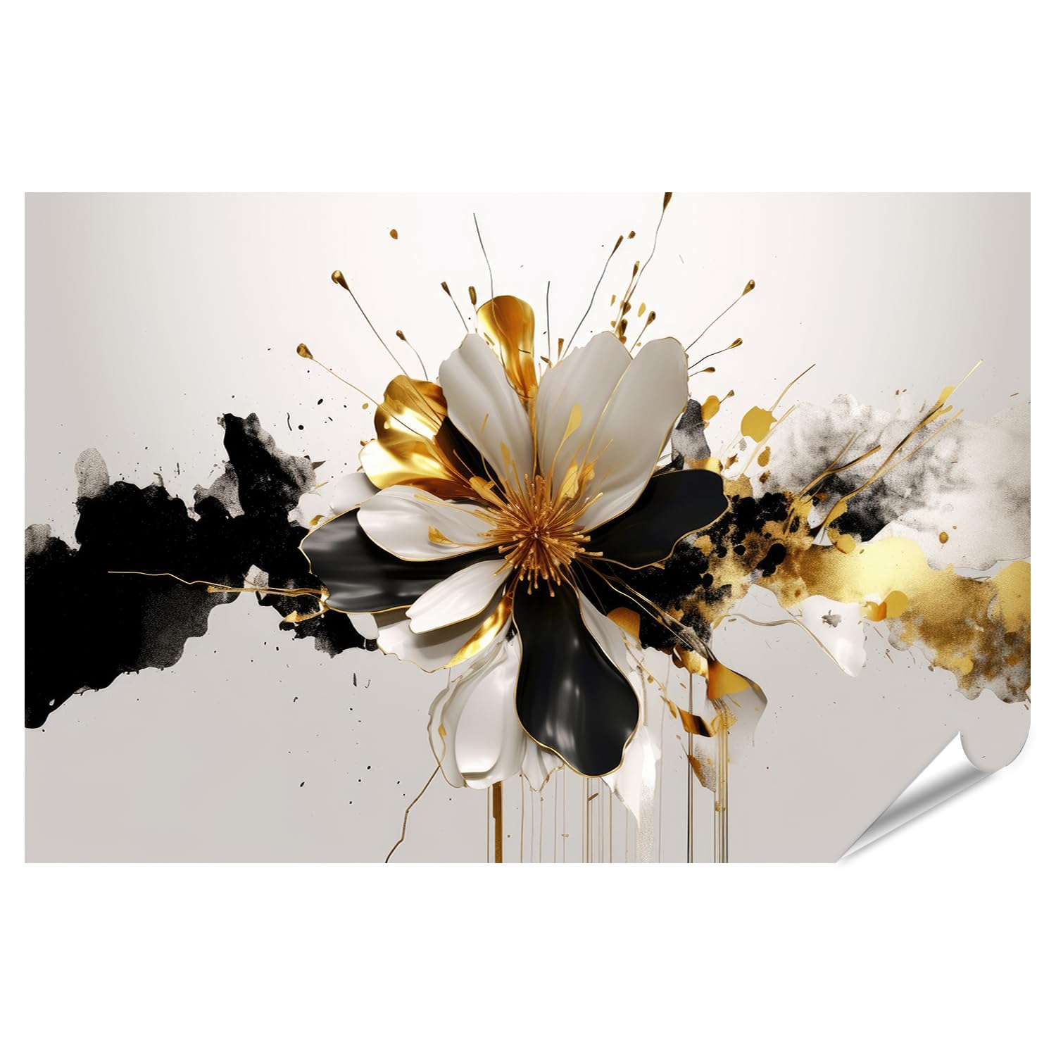 islandburner Prime XXL Bild Poster Aquarell Design Hochzeitsbanner Premium Bilder Fotodruck