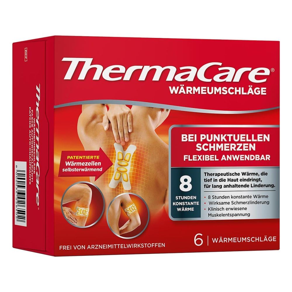 ThermaCare Wärmeauflagen wirksame Schmerzlinderung, 6 St. Pflaster