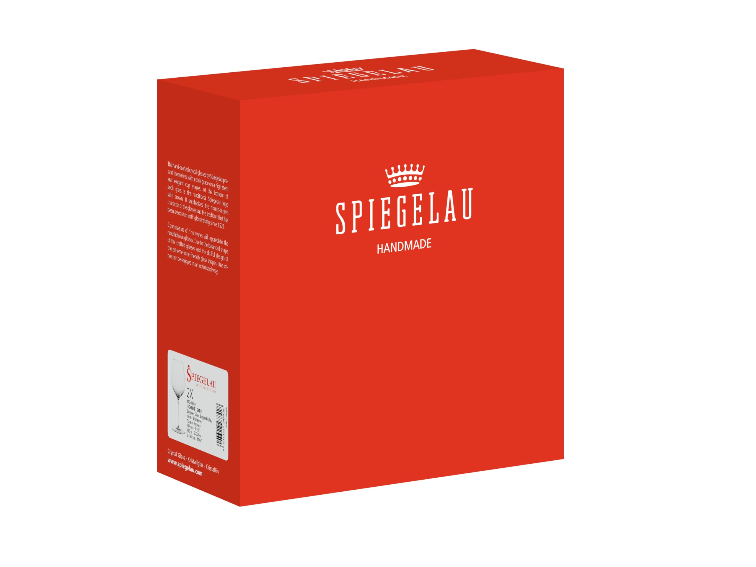 Spiegelau 1700161 Copas de Vino Tint, Vidrio, Transparente
